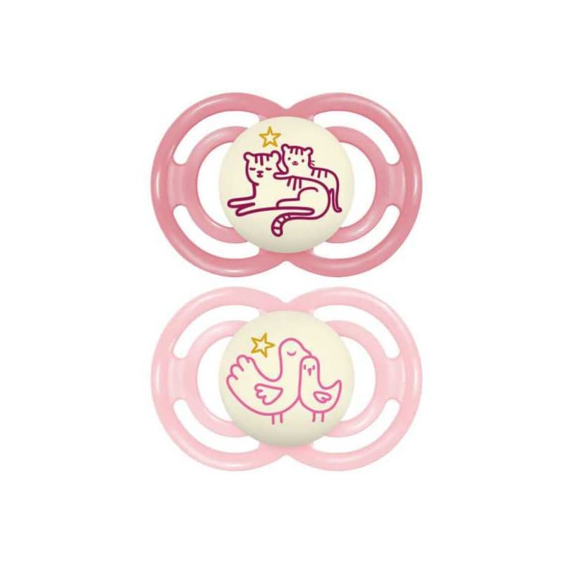 Mam Baby MAM PERFECT SUCETTE ANAT SILIC +6M NUIT ETUI2