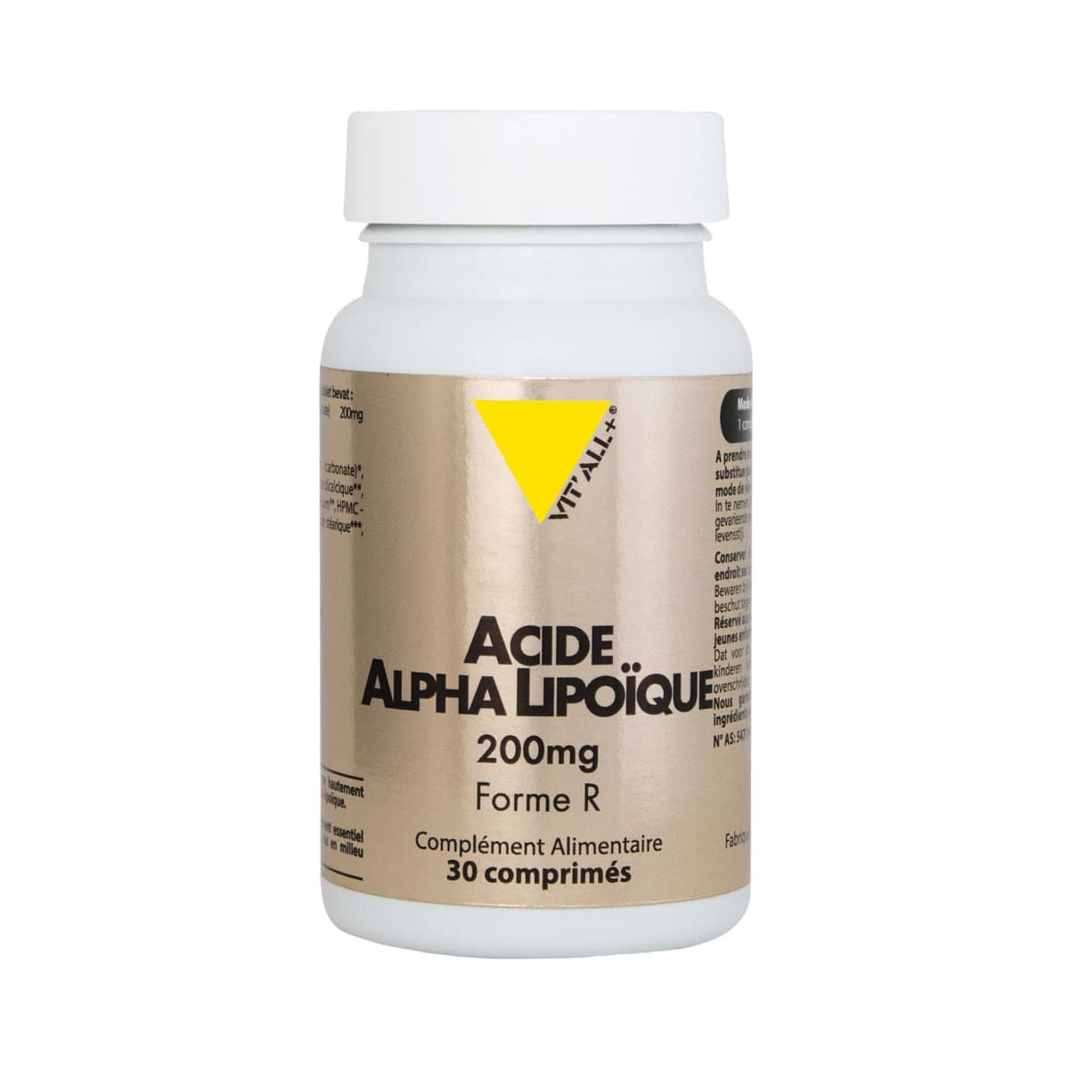 Inconnu VITALL+ ACIDE ALPHA-LIPOÏQUE FORME R 200 MG 30CPR