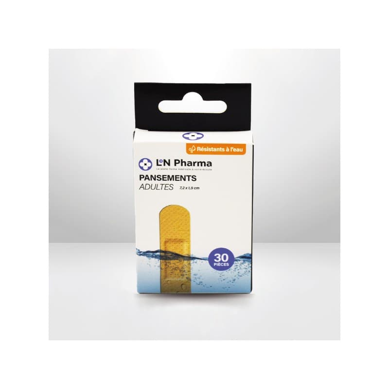 L2N PANSEMENTS ADULTE 7.2X1.9CM 30 PIECES
