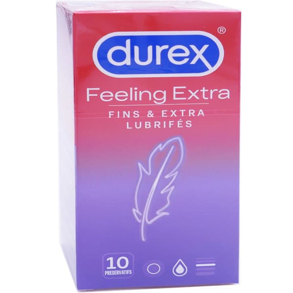 DUREX FEELING EXT PRESERV LUB RES B/10