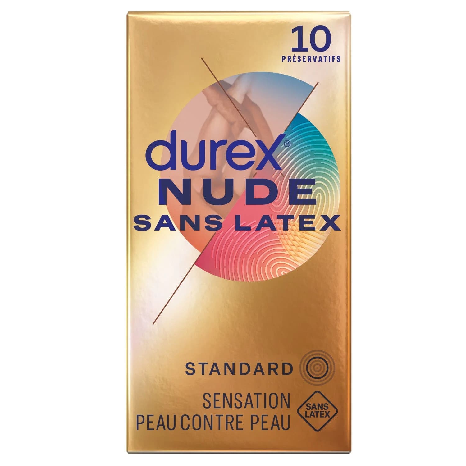 Reckitt Benckiser DUREX NUDE PRESERV LUBRIF SANS LATEX B/10