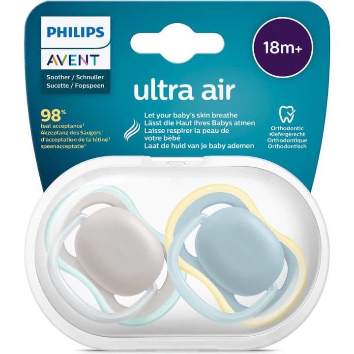 Philips Personal Health AVENT SUCETTESX2 ULTRA AIR 18M