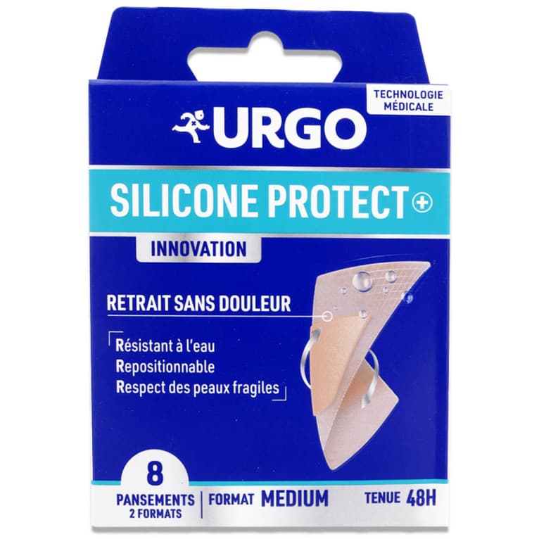 Urgo URGO PROTECT+ PANS SILIC M B/8