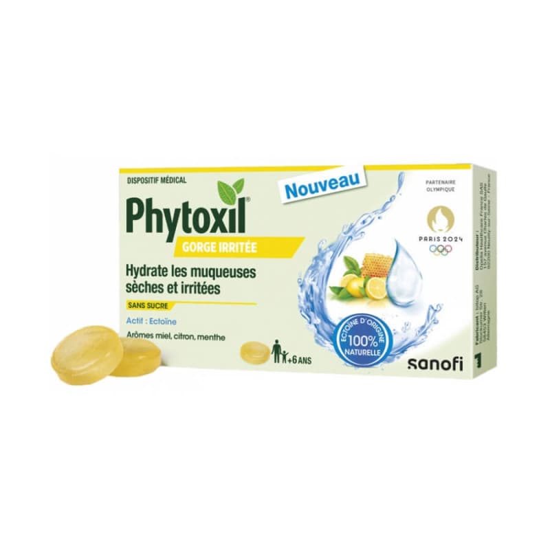 PHYTOXIL MAL GORGE PAST MIEL CITRON B/16