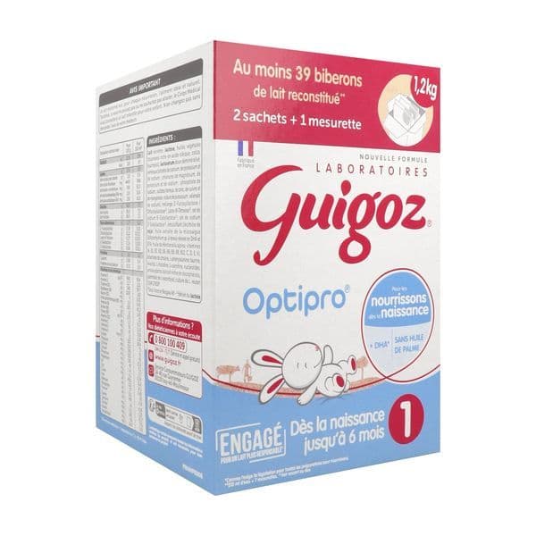 GUIGOZ OPTIPRO 1 LAIT PDR 2SACH/600G