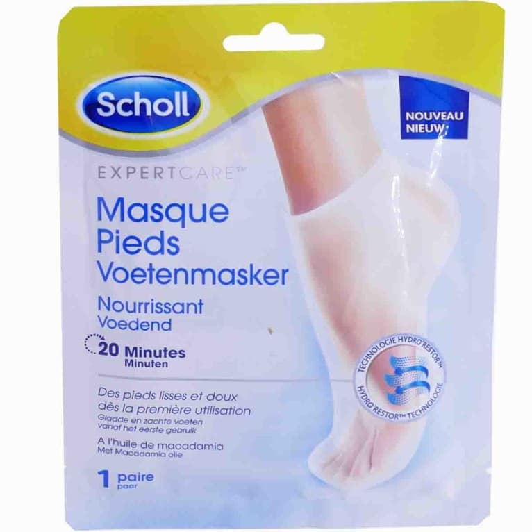 SCHOLL MASQUE PIEDS HLE MACADAMIA 1 PAIRE