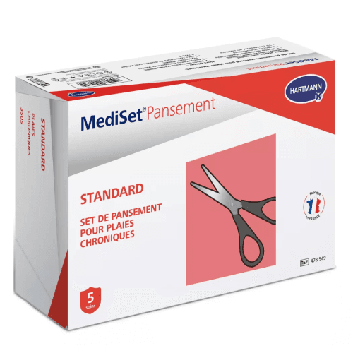 MEDISET SET STD PLAIES CHRONQ +2CISEAUX B/5
