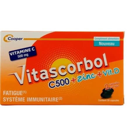 VITASCORBOL C 500 CPR CROQ T/24