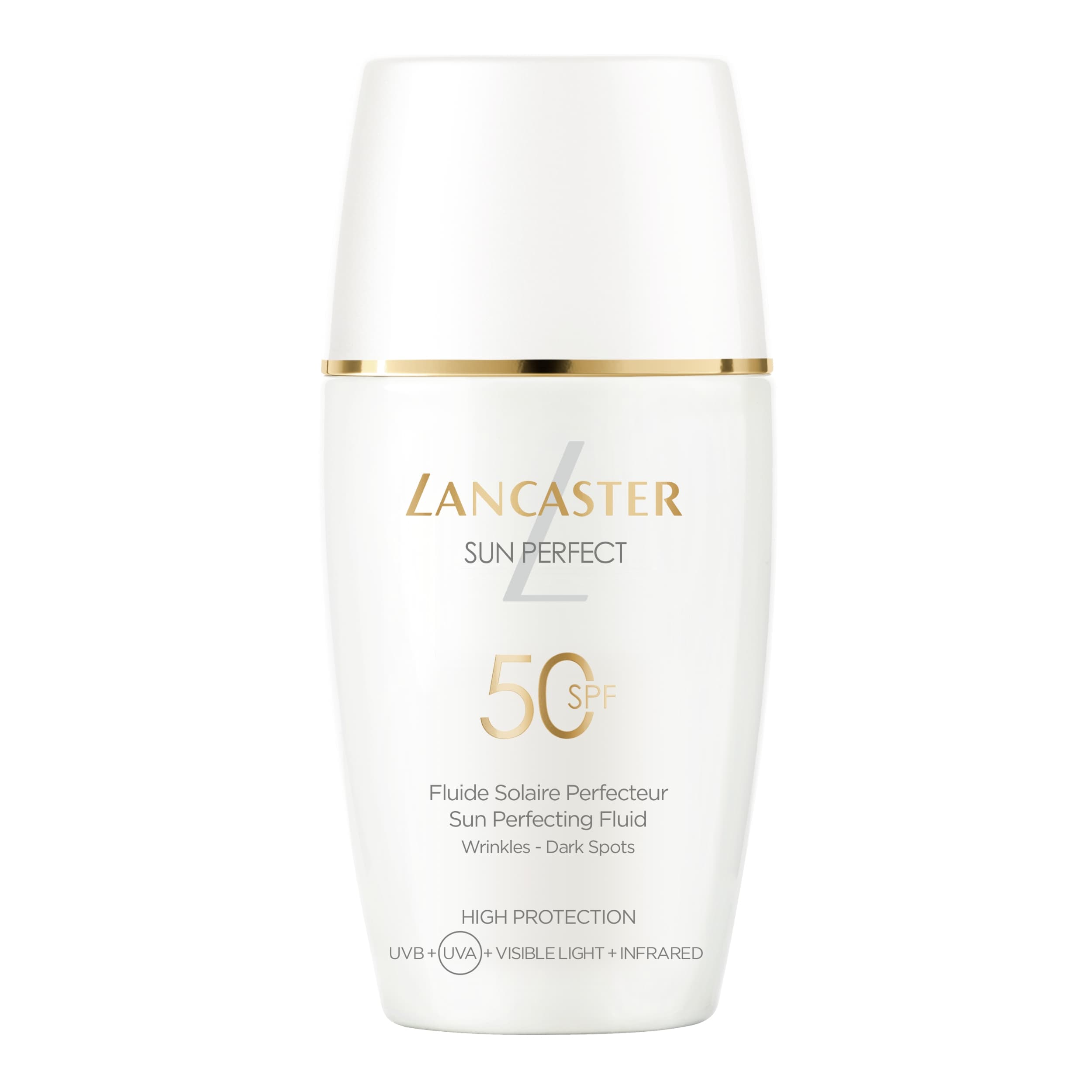 LANCASTER SUN 50 FLUIDE PERFEC RIDES/TACHES 30ML