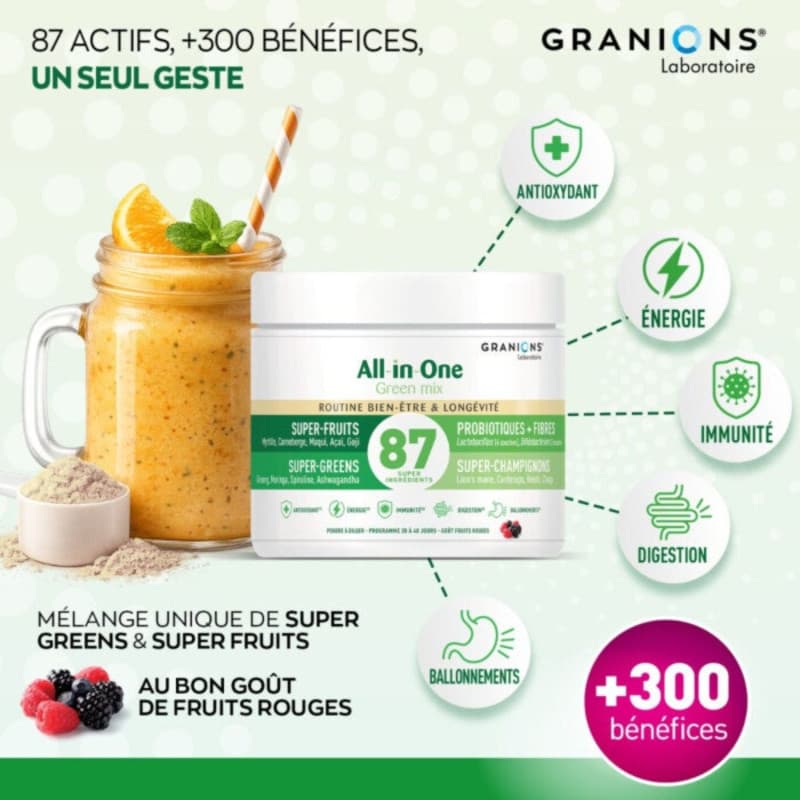 GRANIONS ALL-IN-ONE GREEN MIX PDR LONG P