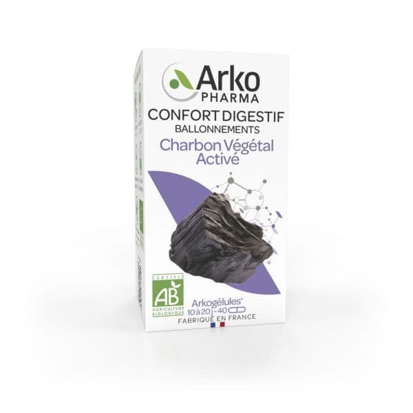 Arkopharma ARKOGELULES CHARBON VEG ACTIVE BIO GEL FL/40