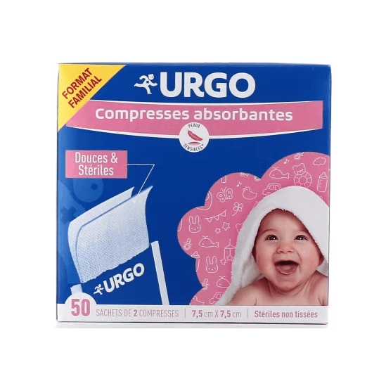 Urgo URGO COMPR FAMIL/NOURRIS 7,5X7,5 B/50