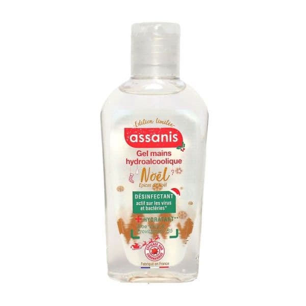 ASSANIS GEL MAINS HYDROALCOOL FL/80ML NOEL