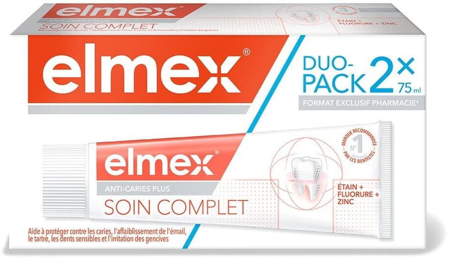 ELMEX CARIES SOIN COMPL DTF 2T/75ML