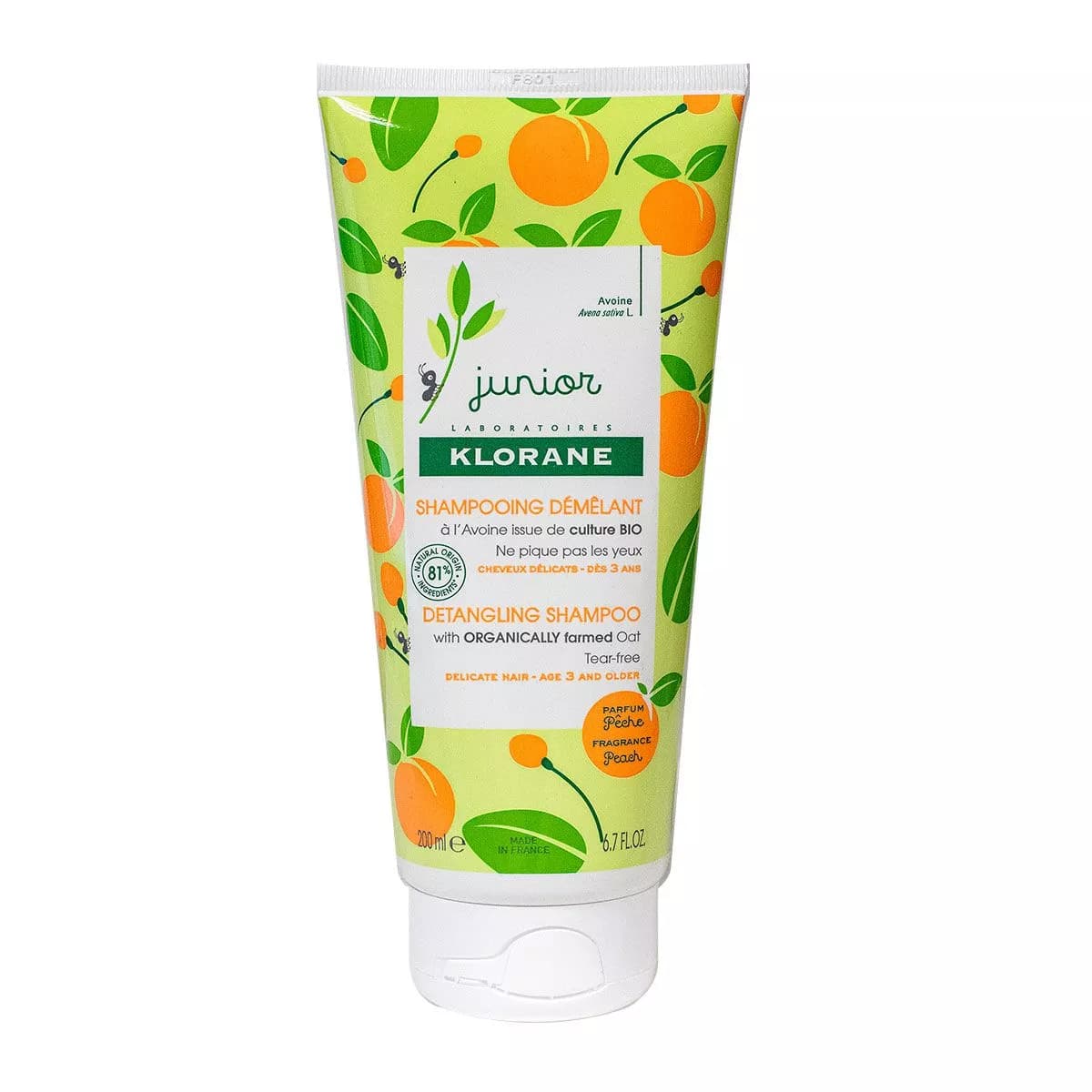 Klorane KLORANE JUNIOR SHAMP DEMEL PECHE T/200ML