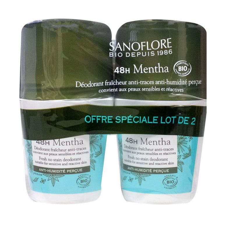 Sanoflore SANOFLORE DEOD 48H MENTHA 2ROLL-ON/50ML