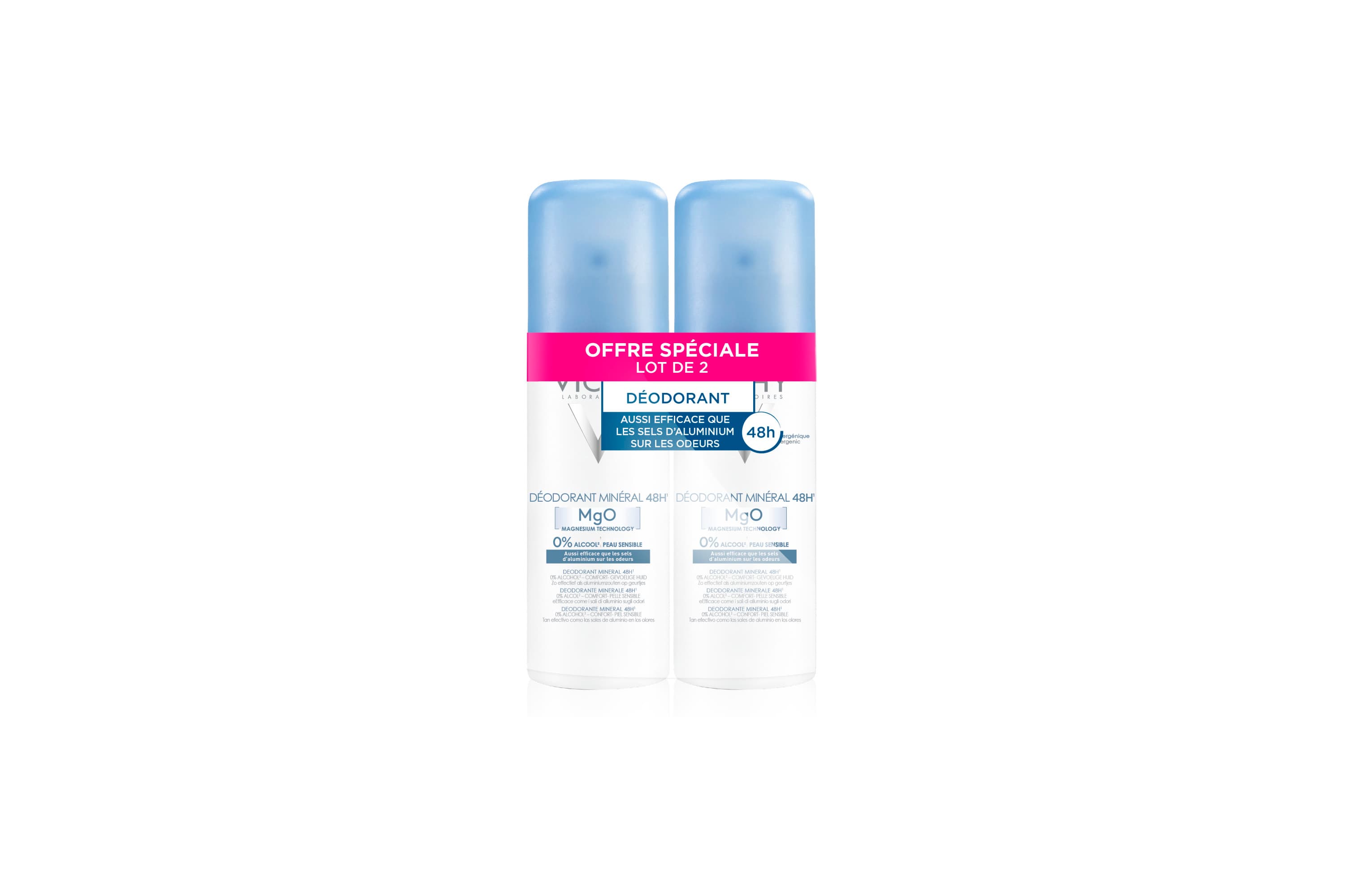 Vichy VICHY DEOD MINERAL 48H 2AER/125ML