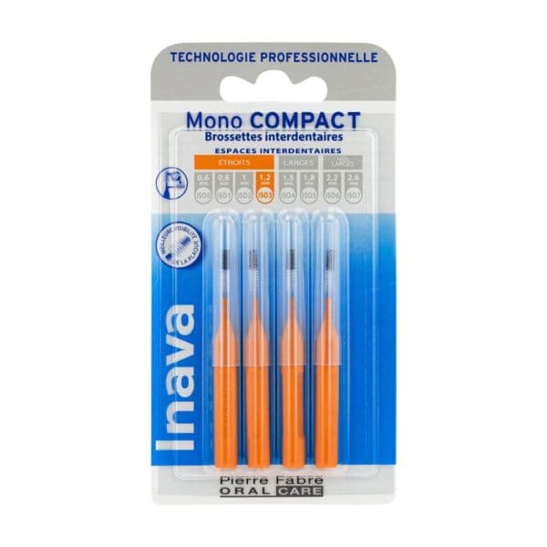 Pierre Fabre Oral Care INAVA MONO COMP BROSSETT ORANG BLISTER/4