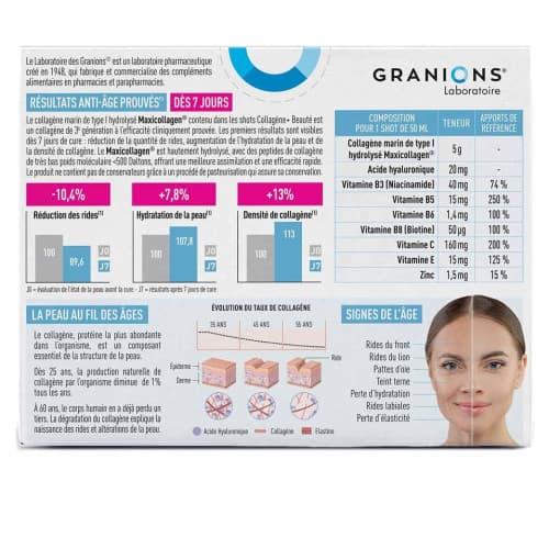 GRANIONS COLLAGENE+BEAUTE S BUV FRTS RGES 8