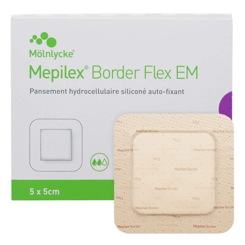 MEPILEX BORDER FLEX EM XS 5X5CM B/10