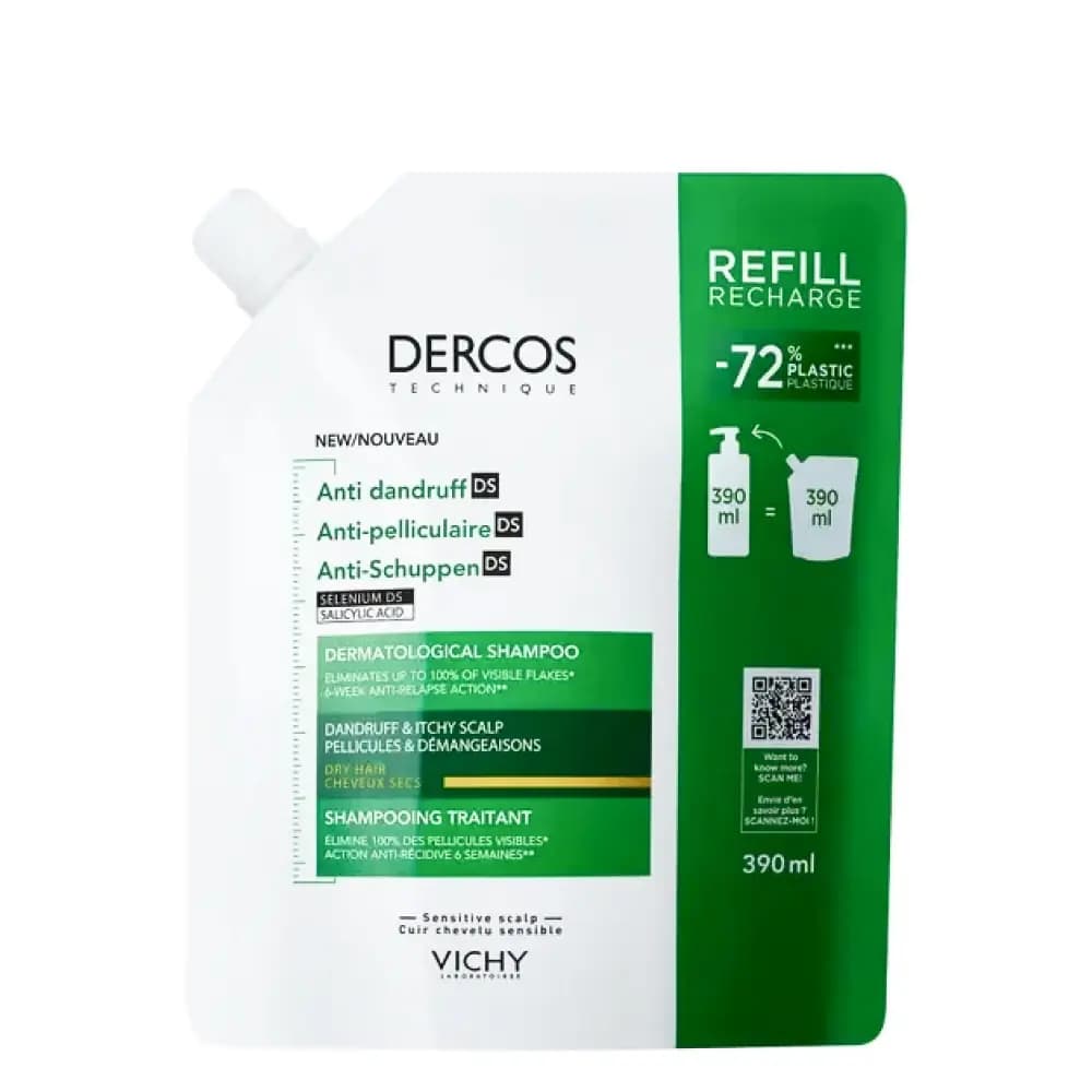 DERCOS DS SHAMP ANTIPELL CS ECO-RECH/400ML