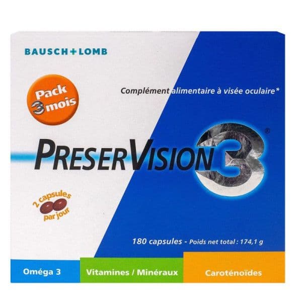 PRESERVISION 3 CAPS VISEE OPHTAL PACK/3B/60