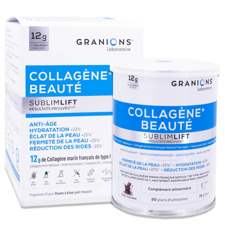 Ea Pharma Equilibre Attitude GRANIONS COLLAGENE+BEAUT SUBLIM PDR CHOC 300G
