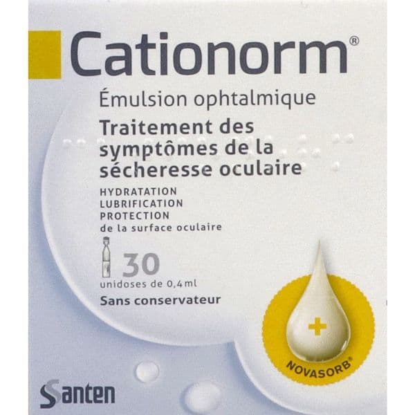Santen CATIONORM EMUL OPHTALM SECH OCUL 30UNID/0,4ML