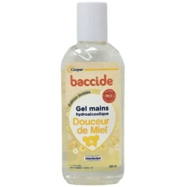 BACCIDE GEL MAINS DESINF MIEL FL/100ML