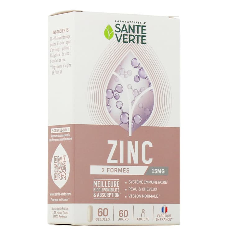SANTE VERTE ZN 15MG GEL B/60
