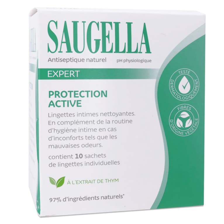 SAUGELLA LINGETTES ANTISEPTIQUE SAC 10
