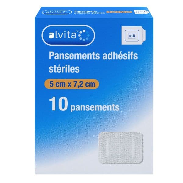 ALVITA PANS ADH STR+COMP 5X7,2CM B/10