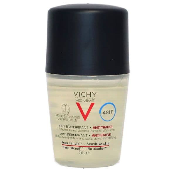 VICHY HOMME DEOD ANTI-TRANSP 48H BILLE/50ML