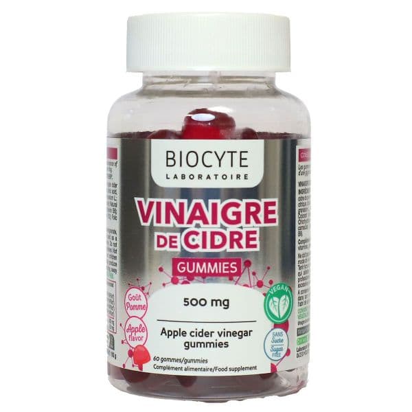 BIOCYTE VINAIGRE DE CIDRE 60 GUMMIES