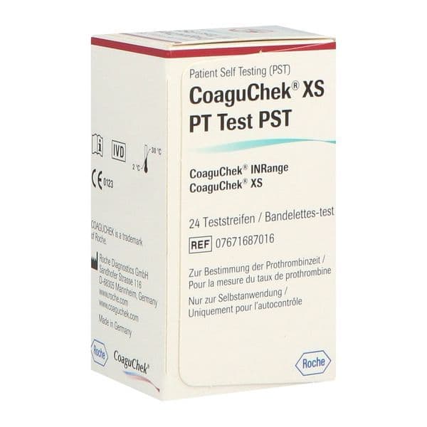 COAGUCHEK XS PT PST BDLETTE MESURE INR B/24