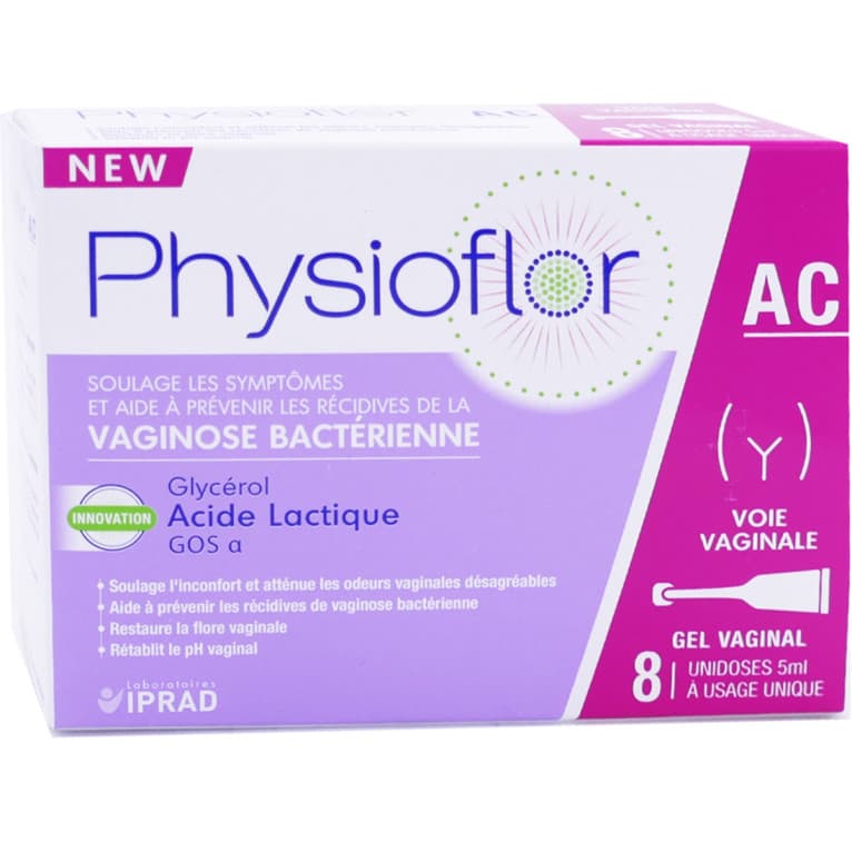 PHYSIOFLOR AC GEL VAG ACIDIF PREBIO 8UNID/5ML