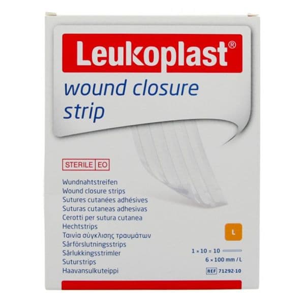 LEUKOS W CLOS STR SUTUR CUT ADH 6X100MM 1S