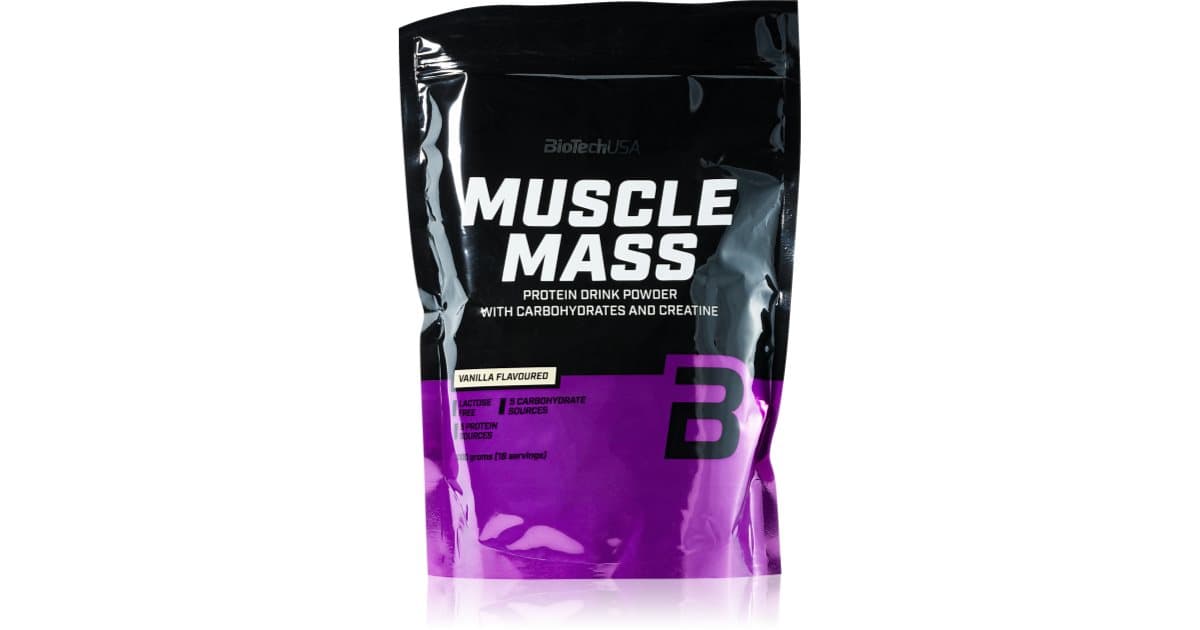 BIOTECH MUSCLE MASS 1000G VANILLE
