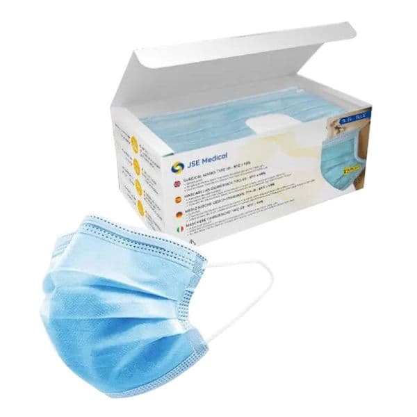 Jse Medical MASQUES JETABLES 50 MASQUES BLEUS