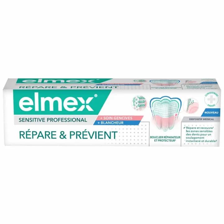 ELMEX SENS PROFES PATE DTF SOIN GC BL T/75ML