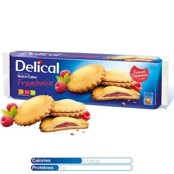 DELICAL NUTRA'CAKE BISCUIT FRAMBOISE 3/135G