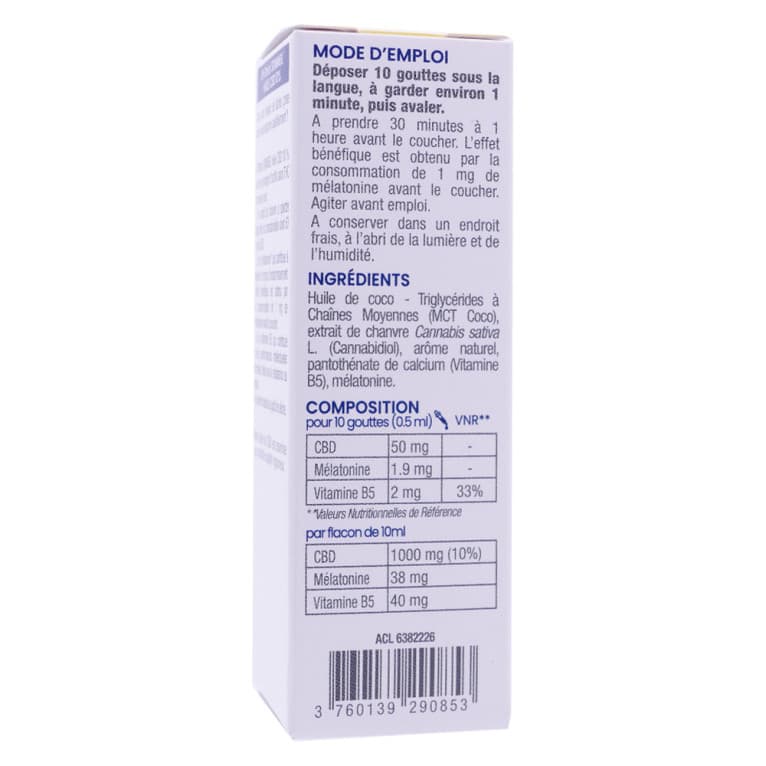 D-STRESS SOMMEIL CBD 10% HLE FL PIPETTE/10ML
