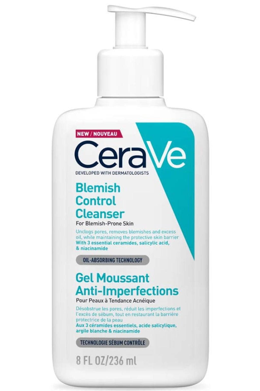 CERAVE GEL MOUSS ANTI-IMPERF FL PPE/236ML