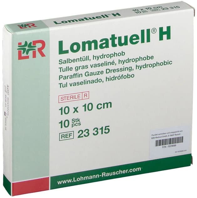 LOHMANN LOMATUELL H PANSEMENT GRAS VASELINE 10CM X