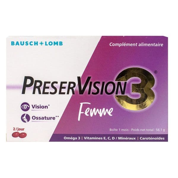 PRESERVISION 3 FEMME CAPS B/60