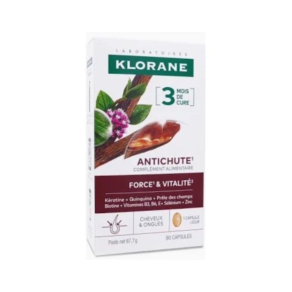 KLORANE ANTICHUTE CAPS B/90