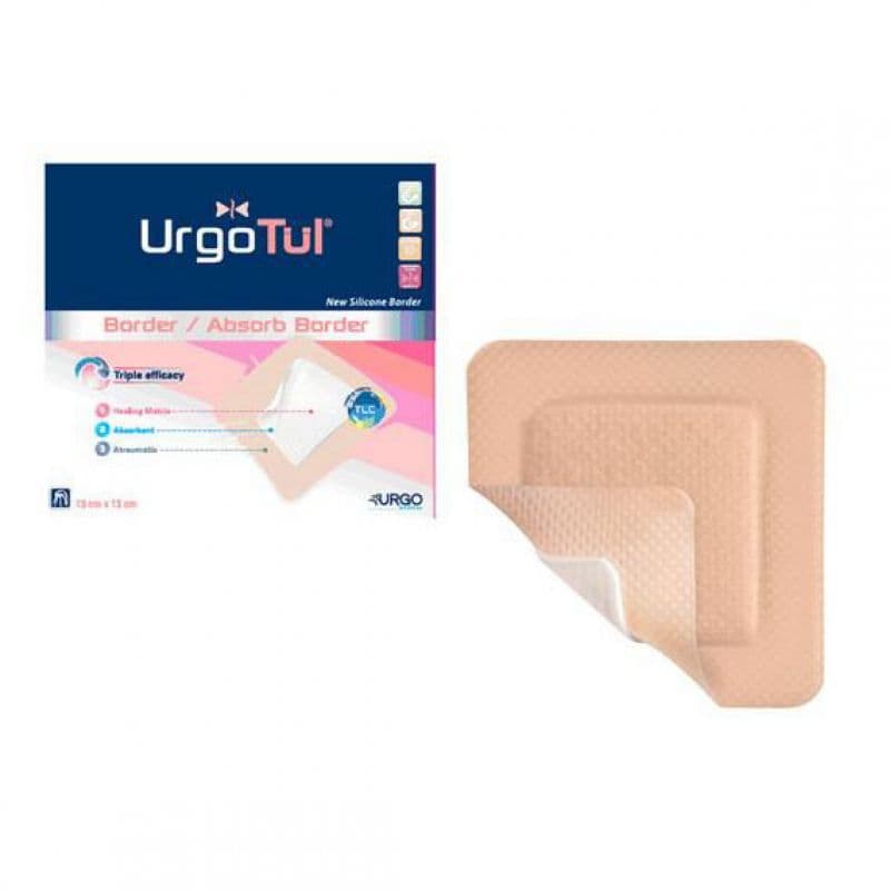 URGOTUL BORDER PANS HYDROCEL ADH 13X13CM B/16