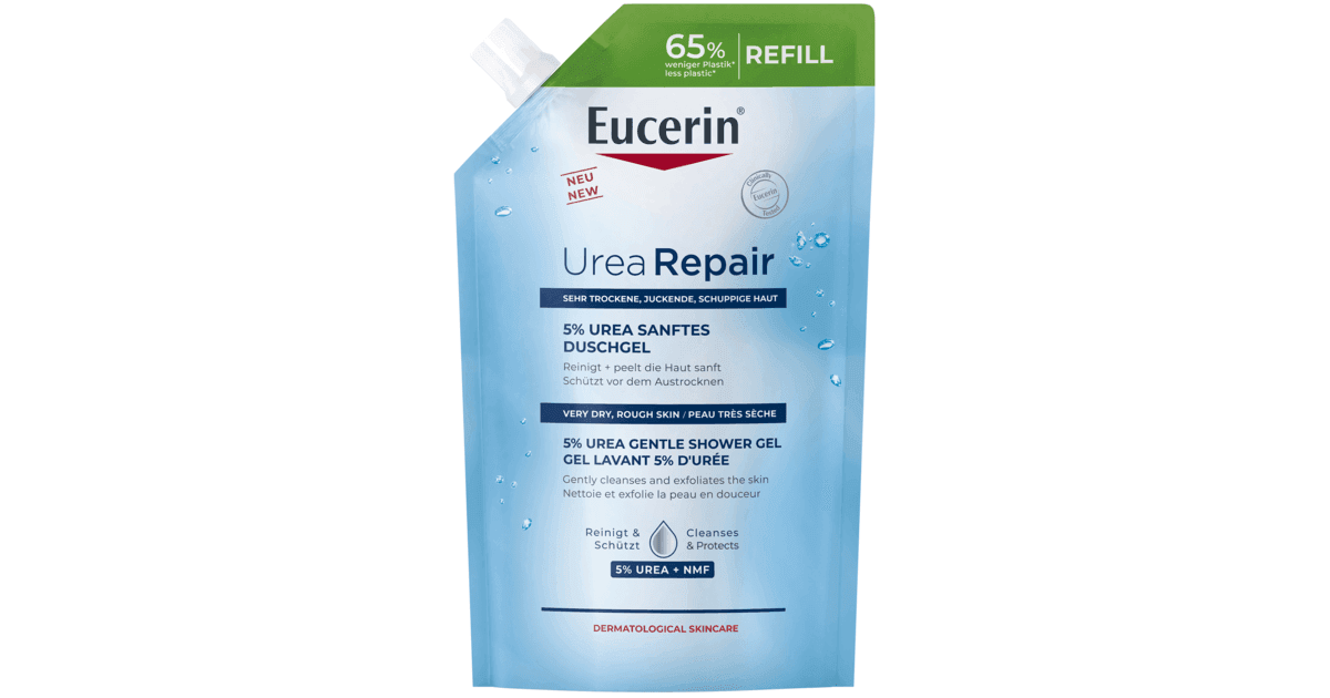 EUCERIN UREAREPAIR + GEL LAV 5% UREE R/400ML