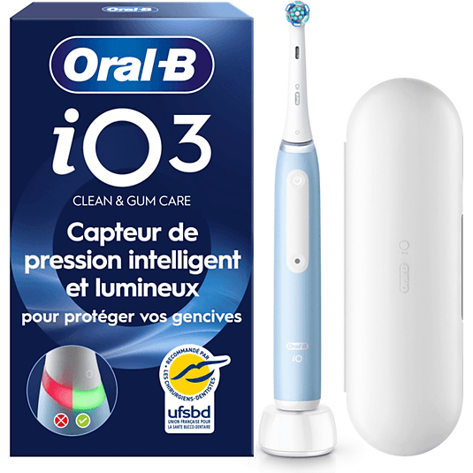 ORAL B IO3 SERIES BR DENTS ELECTR BLEU CLR