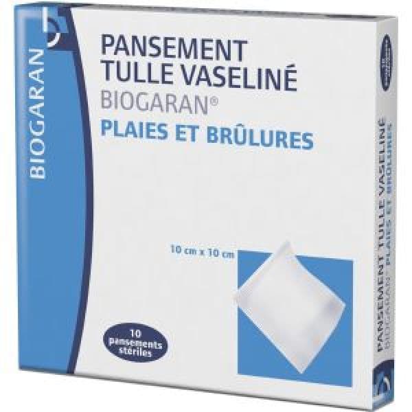 BIOGARAN PANS TULL VASELIN STER 10X10CM B/10
